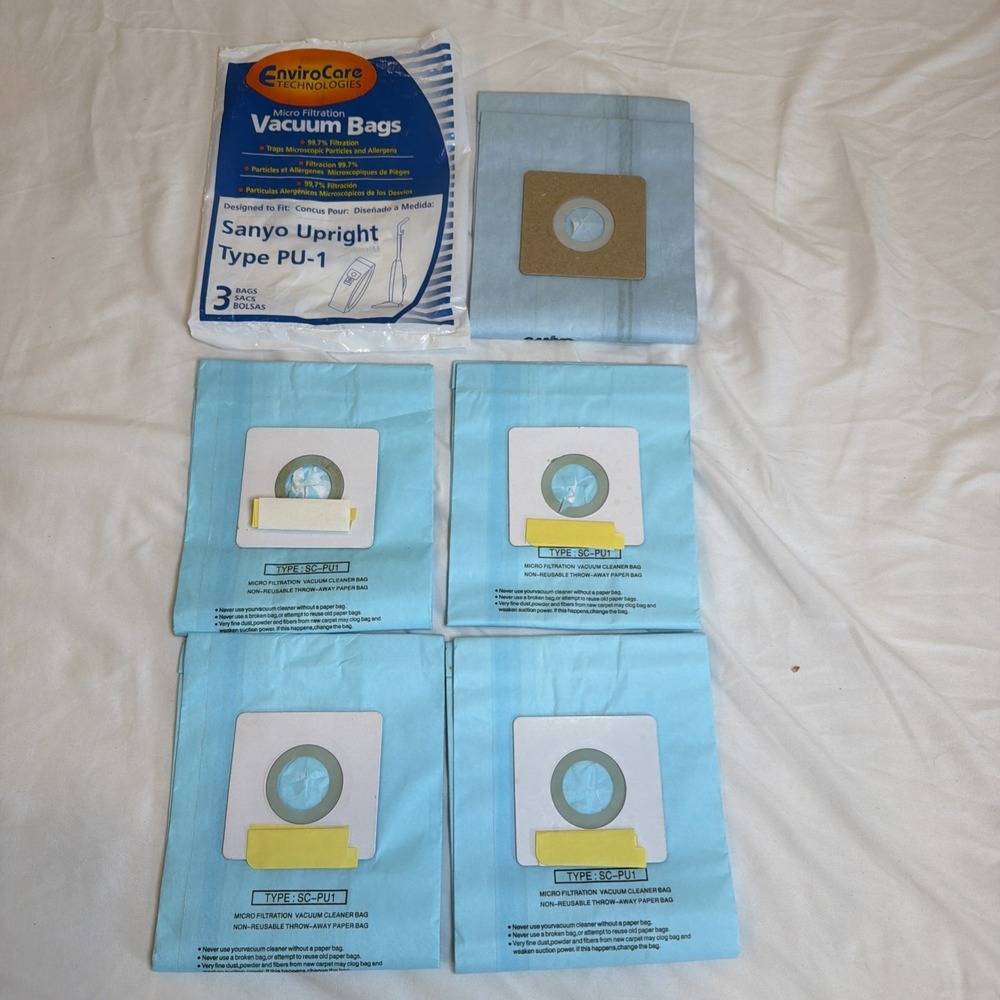EnviroCare Vacuum Cleaners Bag for Sharp Upright, Type PU-2 (5 Pack) #844